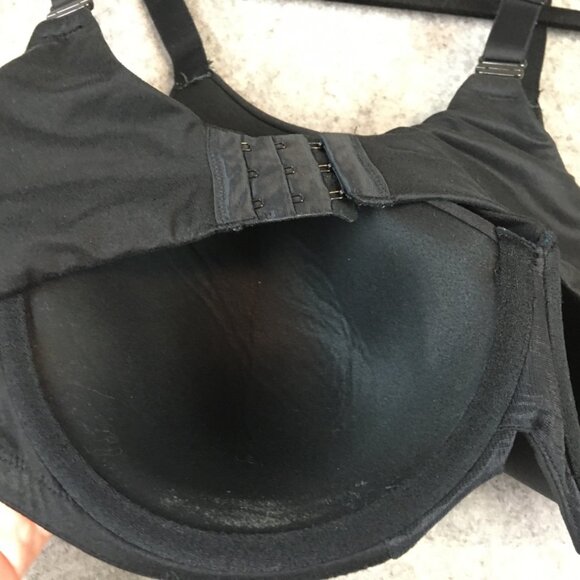 Auden Bra 42DD The Superstar Black Underwire Convertible Straps Black Plunge - Picture 11 of 12